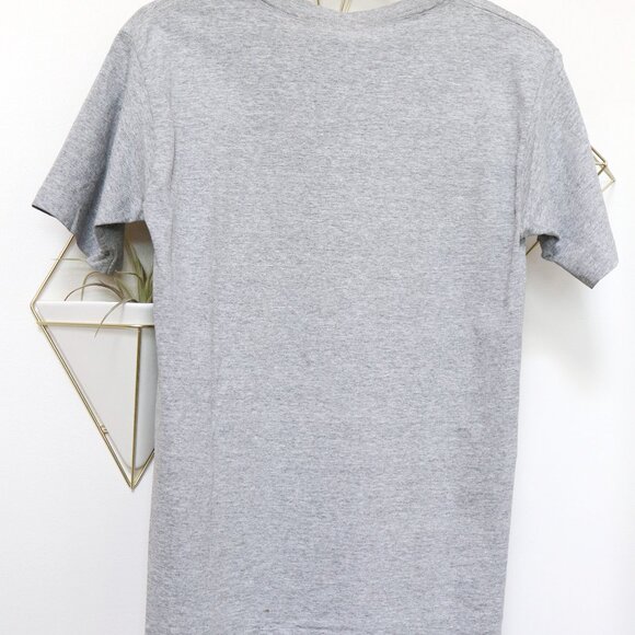 Vintage 90s Heathered Grey Guess Jeans Graphic Gasoline Car Shop Tee Size Large - Picture 5 of 8